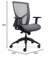 High-Back Chair with Mesh Back & Seat